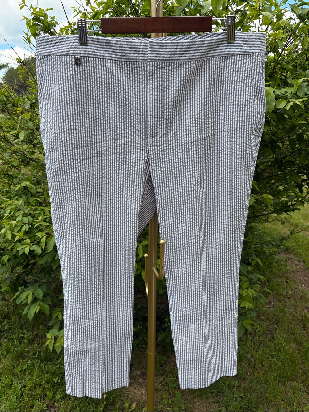 Coastal Grandma Lauren Ralph Lauren Seersucker Cotton Women’s Pants